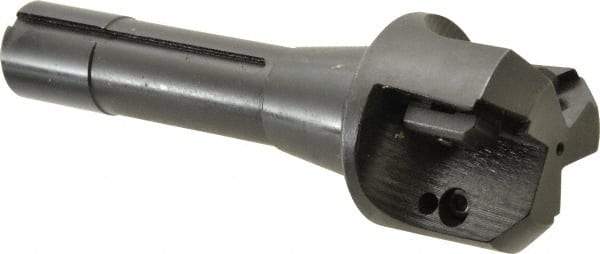 APT - 45° Lead Angle, 2" Max Cut Diam, 2" Min Cut Diam, 0.4063" Max Depth of Cut, Indexable Chamfer and Angle End Mill - 3 Inserts, SPG, SPU Insert Style, 5" OAL, Taper Shank - Eagle Tool & Supply
