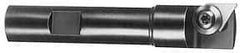 APT - 18mm Cut Diam, 1/2" Shank Diam, 3" OAL, Indexable Square Shoulder End Mill - TPG 221, TPG 222, TPG 223 Inserts, Weldon Shank, 90° Lead Angle, Series Tri-Dex - Eagle Tool & Supply