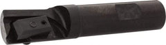 APT - 7/8" Cut Diam, 0.65" Max Depth of Cut, 3/4" Shank Diam, 3-7/8" OAL, Indexable Square Shoulder End Mill - TPC 32..., TPG 32., TPU 32. Inserts, Weldon Shank, 90° Lead Angle, Series Tri-Dex - Eagle Tool & Supply