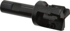 APT - 1-1/2" Cut Diam, 0.65" Max Depth of Cut, 3/4" Shank Diam, 3-7/8" OAL, Indexable Square Shoulder End Mill - TPC 32..., TPG 32., TPU 32. Inserts, Weldon Shank, 90° Lead Angle, Series Tri-Dex - Eagle Tool & Supply