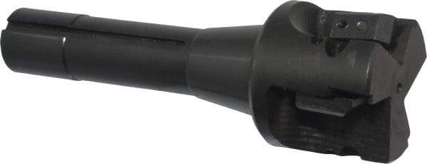 APT - 2" Cut Diam, 0.65" Max Depth of Cut, 5-7/8" OAL, Indexable Square Shoulder End Mill - TPC 32..., TPG 32., TPU 32. Inserts, R8 90° Lead Angle, Series Tri-Dex - Eagle Tool & Supply