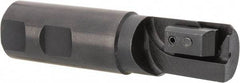 APT - 1" Cut Diam, 0.65" Max Depth of Cut, 1" Shank Diam, 3-7/8" OAL, Indexable Square Shoulder End Mill - TPC 32..., TPG 32., TPU 32. Inserts, Weldon Shank, 90° Lead Angle, Series Tri-Dex - Eagle Tool & Supply