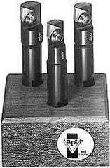 APT - 12 to 18mm Cutting Diam, Straight Shank, Indexable Tridex End Mill Set - 3, 5 Inserts, EMM Carbide Toolholder, Series Miniature - Eagle Tool & Supply
