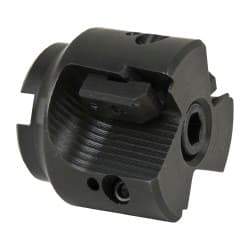APT - 3 Inserts, 2" Cut Diam, 3/4" Arbor Diam, 1-3/4" Max Depth of Cut, Indexable Square-Shoulder Face Mill - 0/90° Lead Angle, 1-3/4" High, TPC 32..., TPG 32., TPU 32. Insert Compatibility, Series EMS - Eagle Tool & Supply