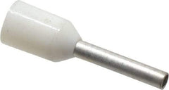 ACI - 20 AWG, Partially Insulated, Crimp Electrical Wire Ferrule - 8mm Long x 1-1/2mm Diameter Pin, 14.4mm Overall Length - Eagle Tool & Supply