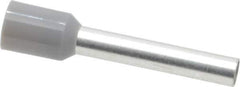 ACI - 12 AWG, Partially Insulated, Crimp Electrical Wire Ferrule - 18mm Long x 3.2mm Diameter Pin, 25-1/2mm Overall Length - Eagle Tool & Supply