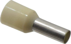 ACI - 8 AWG, Partially Insulated, Crimp Electrical Wire Ferrule - 12mm Long x 4.9mm Diameter Pin, 21-1/2mm Overall Length - Eagle Tool & Supply