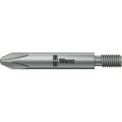 Wera - #2 Phillips Screwdriver Bit - #10-32 Drive, 1-47/64" OAL - Eagle Tool & Supply