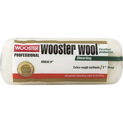 Wooster Brush - 1" Nap, 9" Wide Paint Roller - Rough Texture, Lambswool - Eagle Tool & Supply