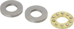 Boston Gear - 5/16" Inside x 5/8" Outside Diam, 1/4" Thick, Alloy Steel Ball Thrust Bearing - Eagle Tool & Supply