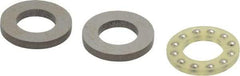 Boston Gear - 3/8" Inside x 11/16" Outside Diam, 9/32" Thick, Alloy Steel Ball Thrust Bearing - Eagle Tool & Supply