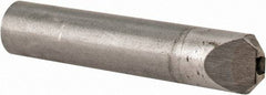 Value Collection - 3/4 Carat Single Point Chisel Edge Diamond - 2" Long x 3/8" Shank Diam, 60° Included Angle - Eagle Tool & Supply