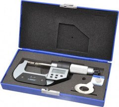 Value Collection - 0" to 1" Electronic Chrome (Frame) Coated Blade Micrometer - 0.75mm Blade Thickness, Friction Thimble - Eagle Tool & Supply