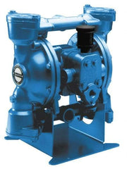 SandPIPER - 1" NPT, Metallic, Air Operated Diaphragm Pump - Santoprene Diaphragm, Stainless Steel Housing - Eagle Tool & Supply