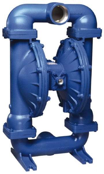 SandPIPER - 3" NPT, Metallic, Air Operated Diaphragm Pump - PTFE Diaphragm, Stainless Steel Housing - Eagle Tool & Supply