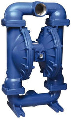 SandPIPER - 3" NPT, Metallic, Air Operated Diaphragm Pump - Buna-N Diaphragm, Stainless Steel Housing - Eagle Tool & Supply