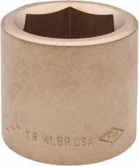 Ampco - 1-7/16", 3/4" Drive, Standard Hand Socket - 6 Points, 2" OAL, Aluminum Bronze - Eagle Tool & Supply