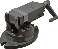 Wilton - 2" Jaw Width, 2" Jaw Opening Capacity, 2-Way Angle Swivel Machine Vise - Manual Operation, 1 Station, 8-29/32" Long x 5" High x 15/16" Deep, Alloy Steel - Eagle Tool & Supply