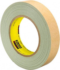3M - 1" Wide x 10 Yd Long Green Rubber Masking Tape - Series 60894, 33 mil Thick, 25 In/Lb Tensile Strength - Eagle Tool & Supply