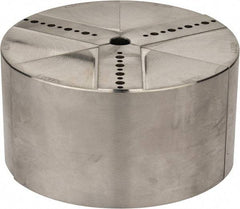 Abbott Workholding Products - 6" & Up Chuck Capacity, Northfield Attachment, Round Soft Lathe Chuck Jaw - 3 Jaws, Aluminum, 5.92" Wide x 3" High - Eagle Tool & Supply
