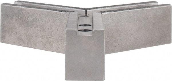 Abbott Workholding Products - 10" & Up Chuck Capacity, 1.5mm x 60° Serrated Attachment, Square Soft Lathe Chuck Jaw - 3 Jaws, Steel, 1.1811" Btw Mount Hole Ctrs, 4-1/2" Long x 1-1/2" Wide x 2" High, 0.6299" Groove, 0.4724" & 12mm Fastener - Eagle Tool & Supply