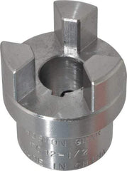 Boston Gear - 1/2" Max Bore Diam, FC12 Coupling Size, Flexible Half Coupling - 1-1/4" OD, 2.32" OAL, Steel - Eagle Tool & Supply