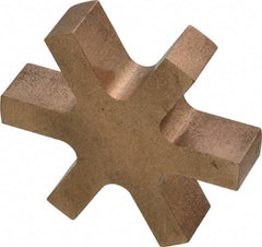 Boston Gear - 1-3/8" Max Bore Diam, FC25 Coupling Size, Flexible 3-Jaw Insert Coupling - 2-1/2" OD, Bronze, Order 2 Hubs & 1 Insert for Complete Coupling - Eagle Tool & Supply