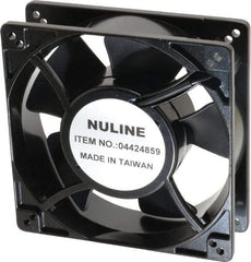 Value Collection - 230 Volts, AC, 130 CFM, Square Tube Axial Fan - 0.19 Amp Rating, 2,650 to 3,100 RPM, 5" High x 5" Wide x 1-1/2" Deep - Eagle Tool & Supply