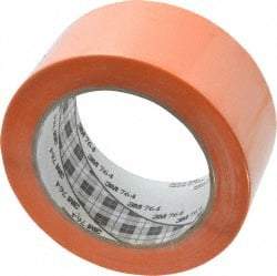 3M - Orange Solid Color Vinyl Tape - 2" Wide x 108' Long x 0.005" Thick, General Traffic - Eagle Tool & Supply