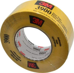 3M - 2" x 55m Yellow Duct Tape - 8.1 mil, Rubber Adhesive, Polyethylene Film Backing, 32 Lb/ln Tensile Strength, 200°F Max, Series 3900 - Eagle Tool & Supply