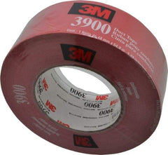 3M - 2" x 55m Red Duct Tape - 8.1 mil, Rubber Adhesive, Polyethylene Film Backing, 32 Lb/ln Tensile Strength, 200°F Max, Series 3900 - Eagle Tool & Supply