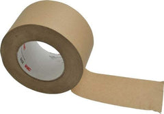 3M - 3" Wide x 60 Yd Long Tan Paper Masking Tape - Series 2515, 6.7 mil Thick, 36 In/Lb Tensile Strength - Eagle Tool & Supply