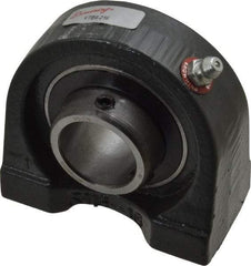 Browning - 1" ID, 3" OAL x 2-13/16" OAH Tapped Base - 1,651 Lb Static Cap, 2,801 Lb Dyn Cap, 2" Btw Mnt Hole Ctrs, 1-7/16" Base-to-Ctr Ht, Cast Iron - Eagle Tool & Supply