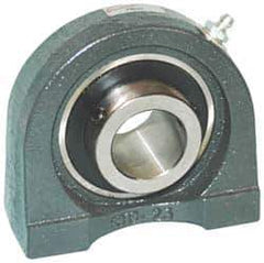 Browning - 1-1/2" ID, 4-5/8" OAL x 3-15/16" OAH Tapped Base - 4,467 Lb Static Cap, 7,340 Lb Dyn Cap, 3-1/2" Btw Mnt Hole Ctrs, 1-15/16" Base-to-Ctr Ht, Cast Iron - Eagle Tool & Supply