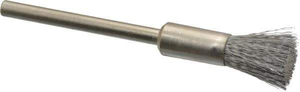 Anderson - 1/4" Brush Diam, Crimped, End Brush - 1/8" Diam Shank, 25,000 Max RPM - Eagle Tool & Supply