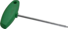 Wiha - T10 Standard Torx Key - Flag-Style, 3.94" Length Under Head, 100mm OAL - Eagle Tool & Supply