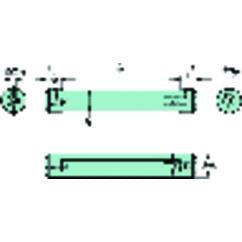 CXS-A075-04-06 Cylindrical Shank With Flat To CoroTurn® XS Double-Ended Adaptor - Eagle Tool & Supply