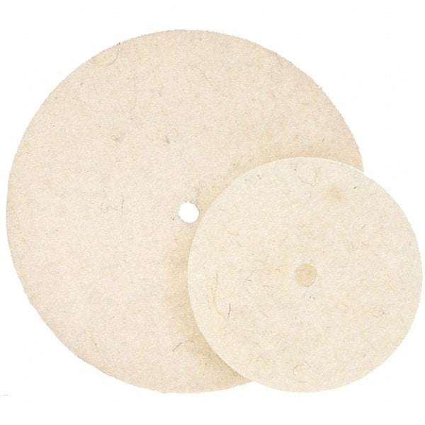 WALTER Surface Technologies - 7" Diam, Unmounted Buffing Wheel - Hook & Loop Felt Disc, High Density Density - Eagle Tool & Supply