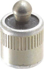 Vlier - 7/16" Body Diam, 0.45" Body Length, 0.2" Nose Diam, 0.24" Nose Length, Spring Locating Pin - 22.5 Lb Final End Force, Aluminum Body, Alloy Steel Nose - Eagle Tool & Supply