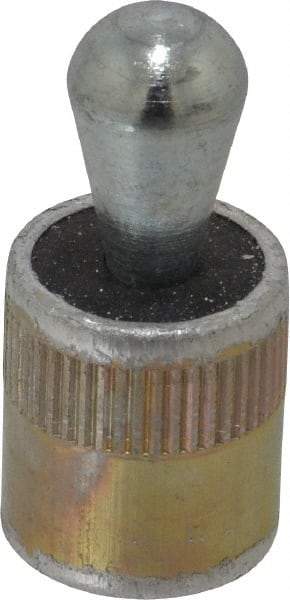 Vlier - 5/8" Body Diam, 0.69" Body Length, 0.39" Nose Diam, 0.63" Nose Length, Spring Locating Pin - 22.5 Lb Final End Force, Aluminum Body, Alloy Steel Nose - Eagle Tool & Supply