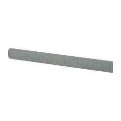 Value Collection - Half Round, Aluminum Oxide, Toolroom Finishing Stick - 4" Long x 3/8" Wide, Medium Grade - Eagle Tool & Supply