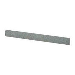 Value Collection - Half Round, Aluminum Oxide, Toolroom Finishing Stick - 4" Long x 3/8" Wide, Medium Grade - Eagle Tool & Supply