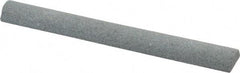 Value Collection - Half Round, Aluminum Oxide, Toolroom Finishing Stick - 4" Long x 1/2" Wide, Medium Grade - Eagle Tool & Supply