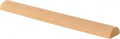 Value Collection - Half Round, Aluminum Oxide, Toolroom Finishing Stick - 4" Long x 1/2" Wide, Fine Grade - Eagle Tool & Supply
