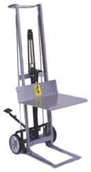 Wesco Industrial Products - 400 Lb Capacity, 54" Lift Height, Hydraulic Platform Base Manually Operated Lift - 54" Minimum Operating Height - Eagle Tool & Supply