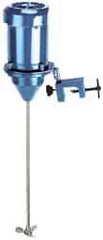 Neptune Mixer - 15 (1/4 HP), 20 (1/3 HP) and 40 (1/2 HP) psi Air Pressure, 1/4 to 1/2 hp, C-Clamp, Air Powered Mixer - 32 Inch Long Shaft, 316 Stainless Steel Shaft, 1,750 RPM, Compatible with Drum Container - Eagle Tool & Supply