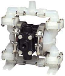SandPIPER - 1/4" NPT, Nonmetallic, Air Operated Diaphragm Pump - Santoprene Diaphragm, Conductive Acetal Housing - Eagle Tool & Supply