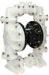 SandPIPER - 1-1/2" NPT, Nonmetallic, Air Operated Diaphragm Pump - Santoprene Diaphragm, Polypropylene Housing - Eagle Tool & Supply