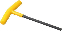 Bondhus - 1/4" Hex, T-Handle Cushion Grip, Hex Key - 6-13/32" OAL, Protanium High Torque Steel, Inch System of Measurement - Eagle Tool & Supply