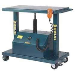 Wesco Industrial Products - 4,000 Lb Capacity Powered Post Lift Table - 37" Lift Height, 48" Platform Length x 32" Platform Width - Eagle Tool & Supply